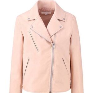 Uniqlo Pink Faux Leather Biker Jacket - NWT
